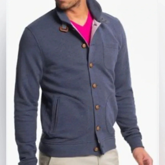 Ted Baker Other - Ted Baker London Folded Button Front Knit Cardigan Men's Sz 6 US -2XL 44 Wine